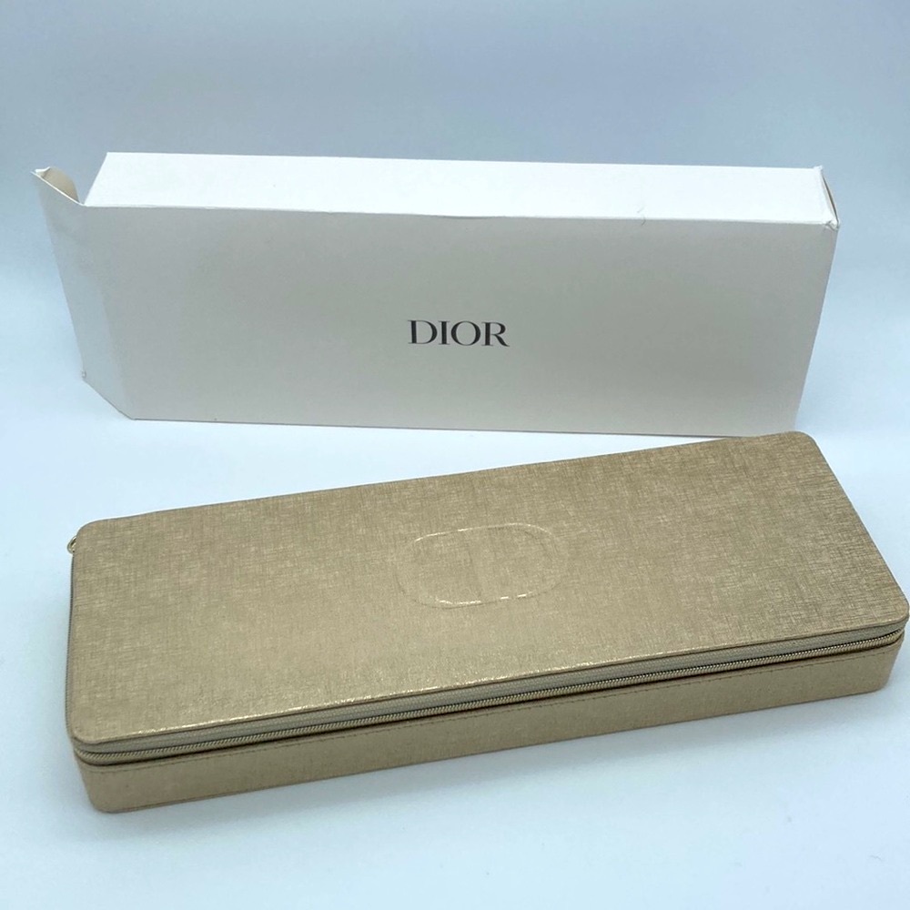 NWB DIOR NOVELTY GOLD SILVER JEWELRY BOX